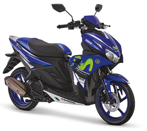  Yamaha  Aerox  125  LC 2022 dengan Livery Movistar Keren 